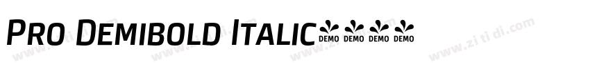 Pro Demibold Italic字体转换